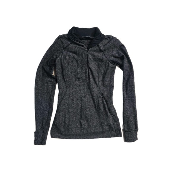 lululemon athletica Tops - Lululemon Herringbone Half-Zip Size 4